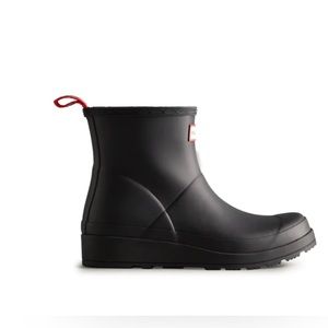 Hunter Black Play Short Rain Boots